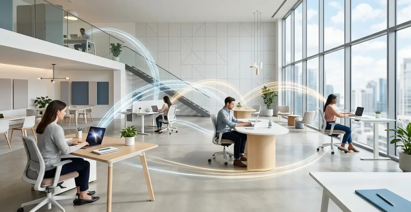 Modern distributed team collaborating seamlessly through cloud technology across multiple time zones