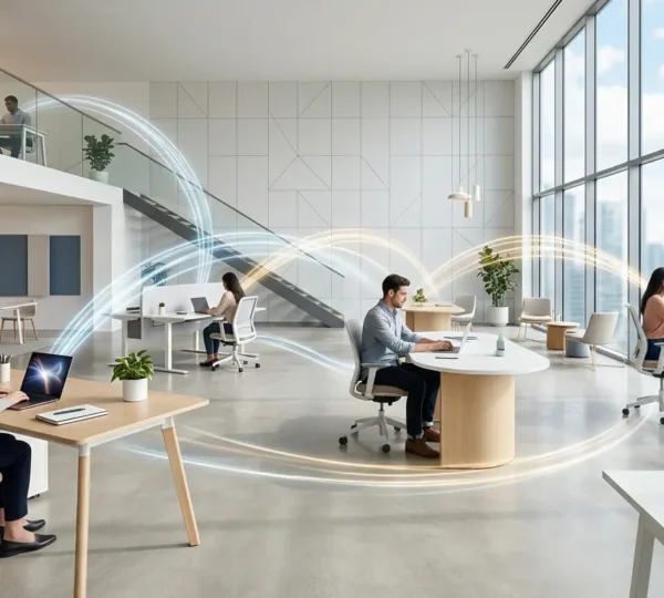 Modern distributed team collaborating seamlessly through cloud technology across multiple time zones