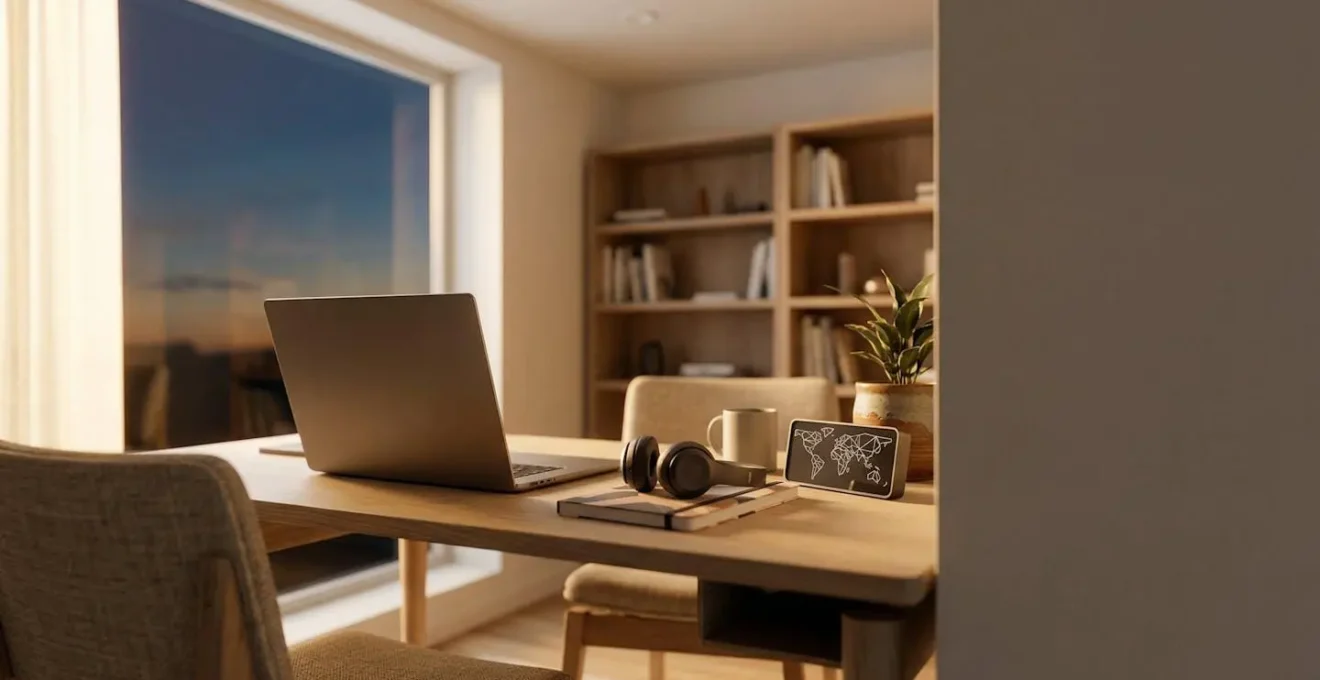 Remote creative professionals collaborating across different time zones through synchronized digital workflow