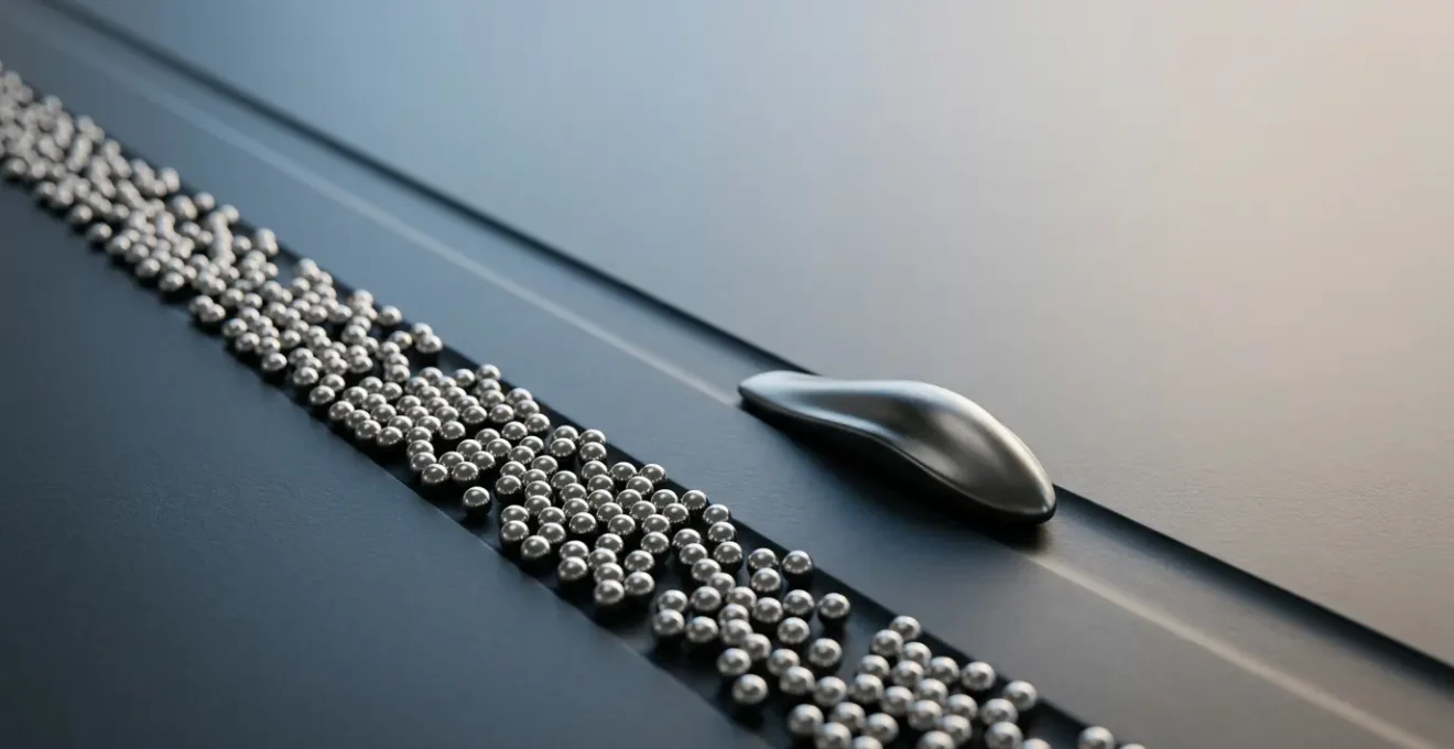 Conceptual visualization illustrating the balance between IOPS metrics and latency impact on user experience in storage systems