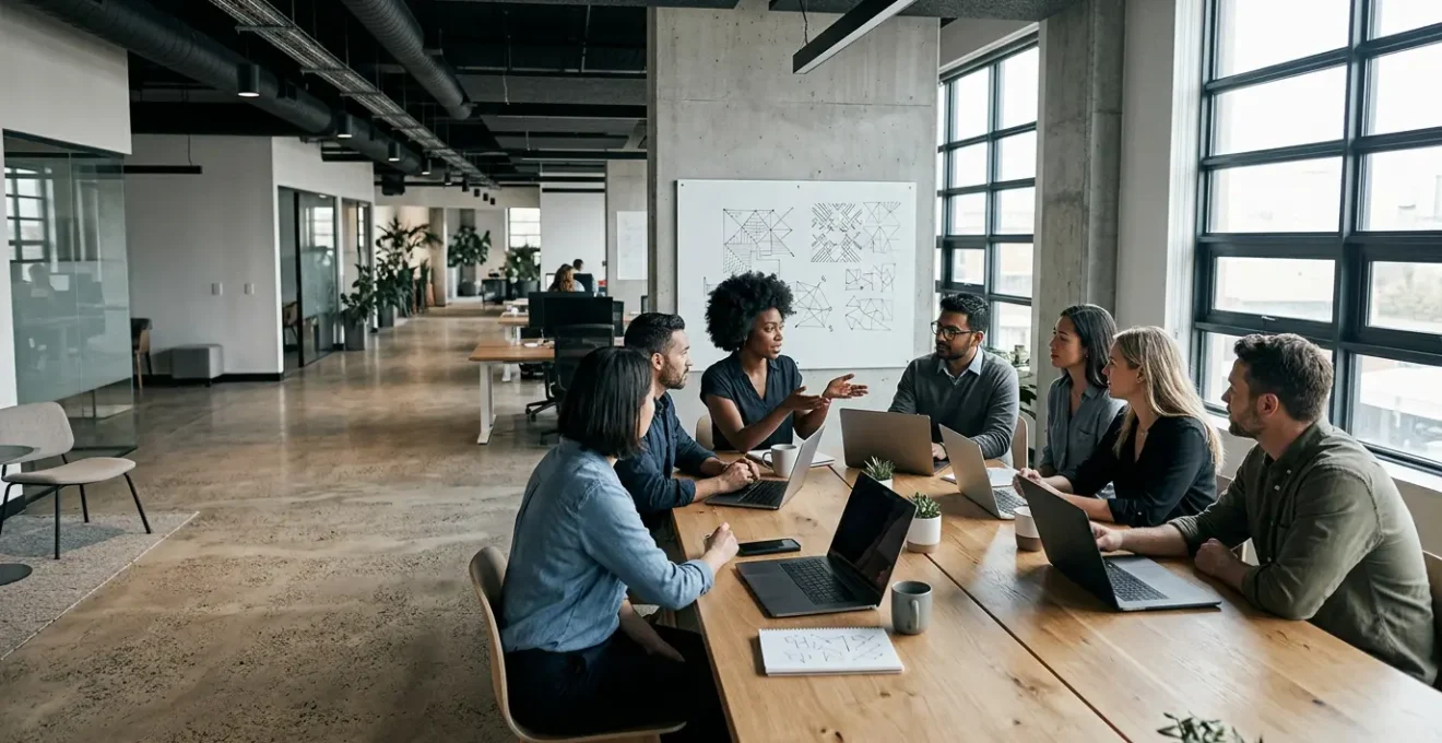 Professional development scene showing IT team collaboration and skill building through certification pathways