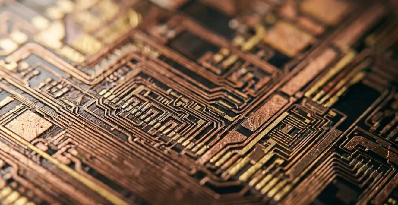 Macro close-up visualization of optimized code execution flow and memory allocation