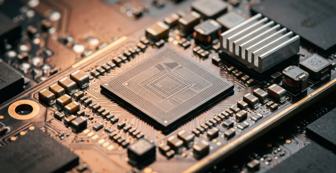 Macro view of NVMe drive controller showing parity calculation overhead and CPU resource contention
